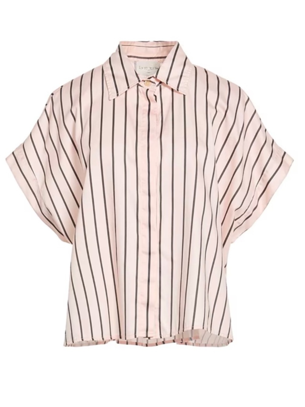 Forte forte Stripped Oversized Button Down Shirt Oyster SZ L